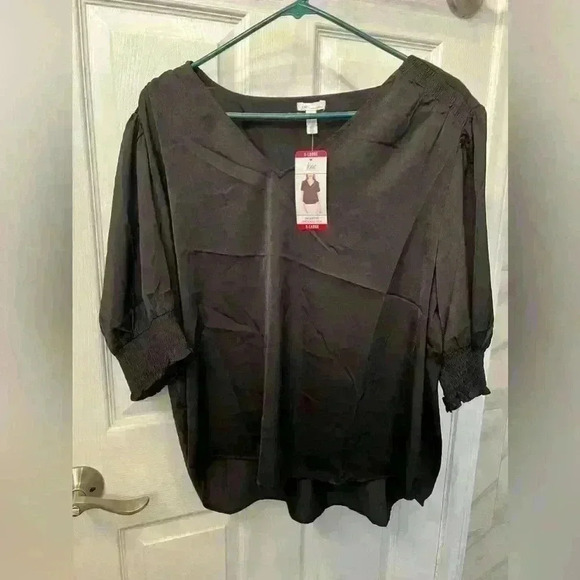 NWT Joie limited edition 3/4 sleeve smocked top - Picture 1 of 5